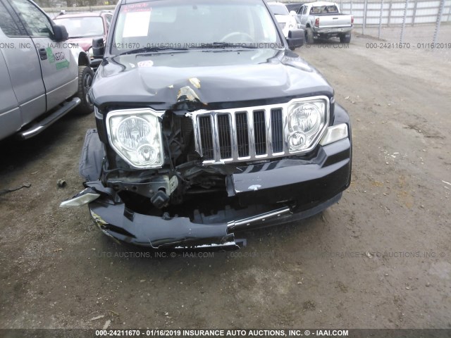 1J8GN58K28W119270 - 2008 JEEP LIBERTY LIMITED BLACK photo 6