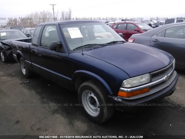 1GCCS19H038138861 - 2003 CHEVROLET S TRUCK S10 BLUE photo 1