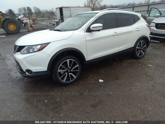 JN1BJ1CR6HW103585 - 2017 NISSAN ROGUE SPORT S/SV/SL WHITE photo 2