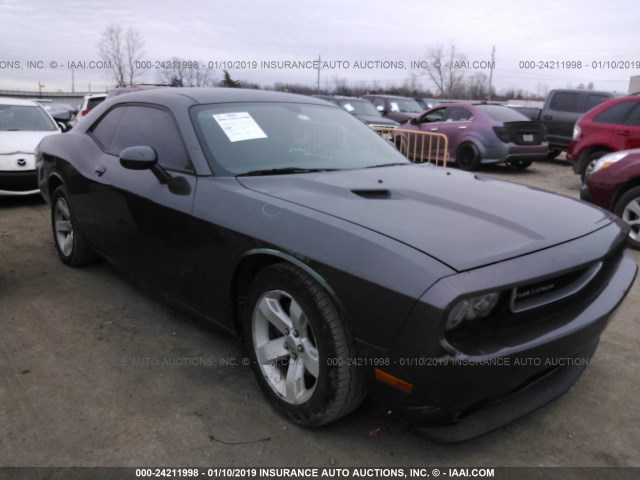 2C3CDYAG6DH549672 - 2013 DODGE CHALLENGER SXT GRAY photo 1