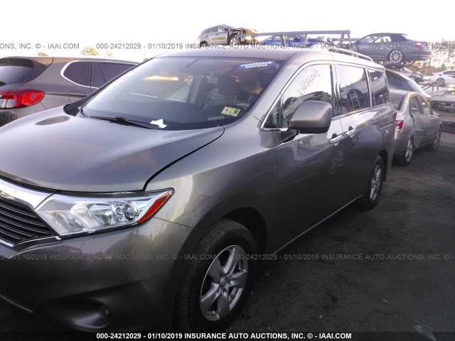 JN8AE2KP6G9155836 - 2016 NISSAN QUEST S/SV/SL/PLATINUM GRAY photo 2