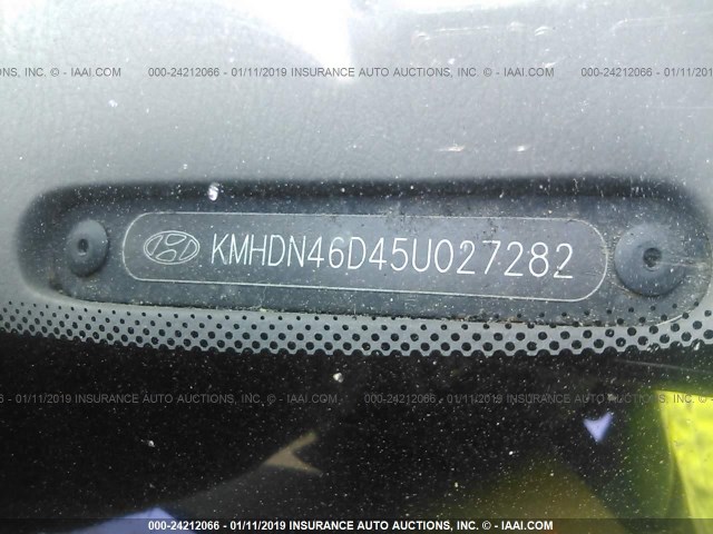 KMHDN46D45U027282 - 2005 HYUNDAI ELANTRA GLS/GT GOLD photo 9