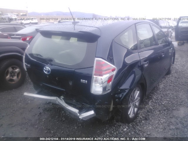 JTDZN3EU3HJ062097 - 2017 TOYOTA PRIUS V BLUE photo 4