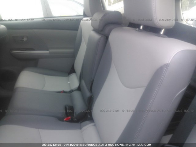 JTDZN3EU3HJ062097 - 2017 TOYOTA PRIUS V BLUE photo 8