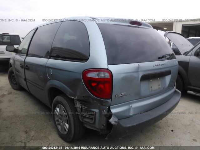 1D4GP25B76B537092 - 2006 DODGE CARAVAN SE 浅蓝色 照片 3