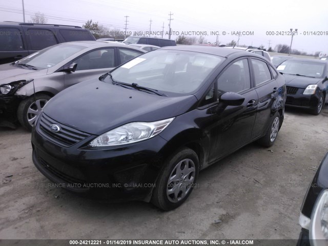 3FADP4AJ2CM175790 - 2012 FORD FIESTA S BLACK photo 2