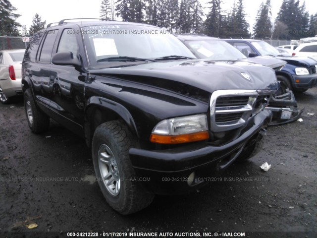 1D4HS48N53F596554 - 2003 DODGE DURANGO SLT BLACK photo 1