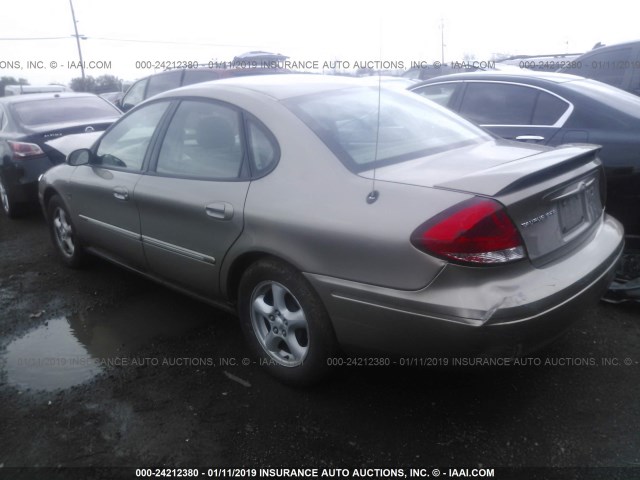 1FAHP55S54G131319 - 2004 FORD TAURUS SES BEIGE photo 3