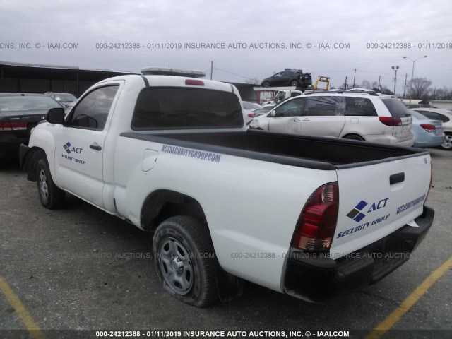 5TFNX4CN7DX029122 - 2013 TOYOTA TACOMA WHITE photo 3