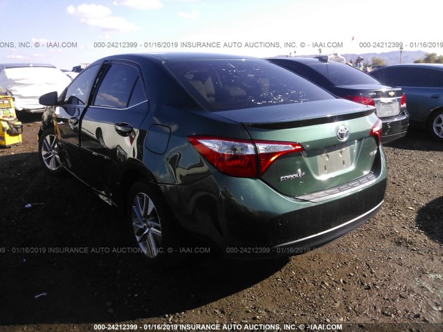 2T1BPRHE4EC078142 - 2014 TOYOTA COROLLA ECO/ECO PLUS/ECO PREMIUM GREEN photo 3