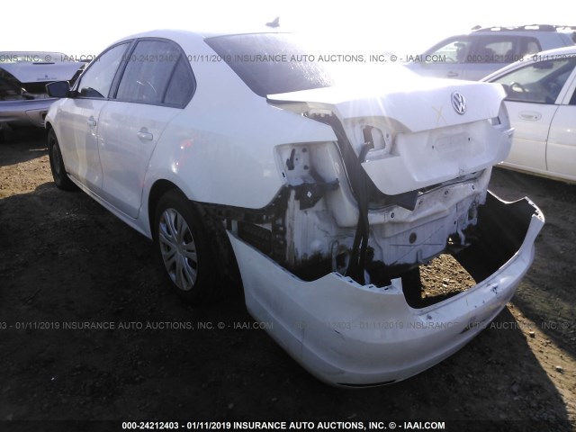 3VW3L7AJ7EM285849 - 2014 VOLKSWAGEN JETTA TDI WHITE photo 3