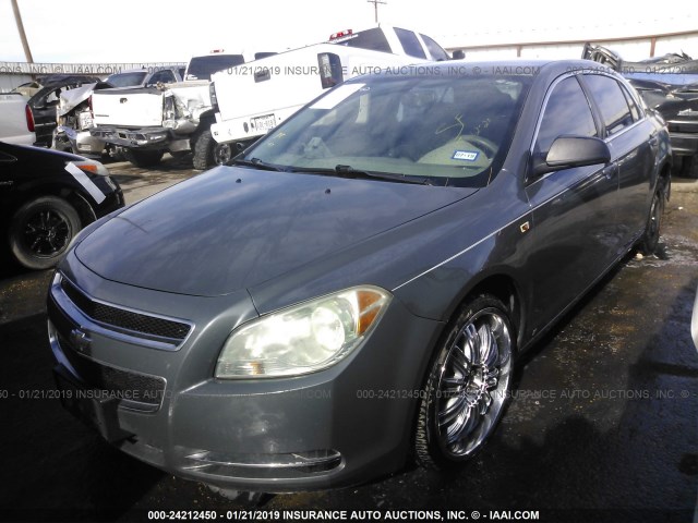 1G1ZG57BX8F232291 - 2008 CHEVROLET MALIBU LS GRAY photo 2
