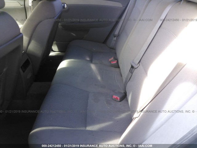 1G1ZG57BX8F232291 - 2008 CHEVROLET MALIBU LS GRAY photo 8