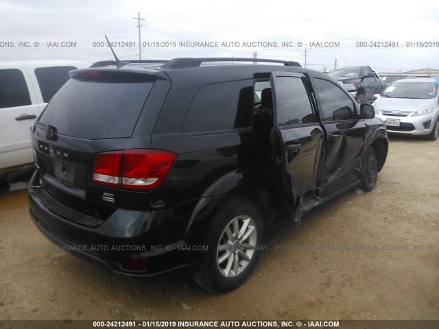 3C4PDCBG7ET115106 - 2014 DODGE JOURNEY SXT BLACK photo 4