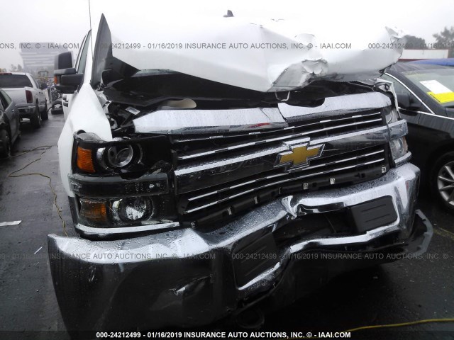 1GC2CUEG4FZ544891 - 2015 CHEVROLET SILVERADO C2500 HEAVY DUTY WHITE photo 6