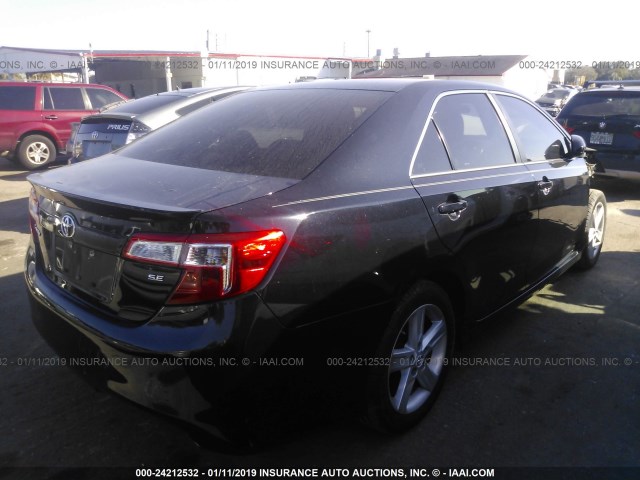 4T1BF1FK0EU302602 - 2014 TOYOTA CAMRY L/SE/LE/XLE 黑色 照片 4