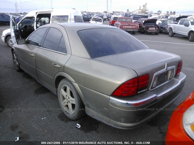 1LNHM86S02Y624461 - 2002 LINCOLN LS Dark Brown photo 3