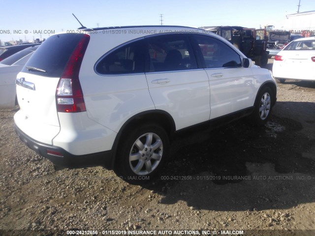 5J6RE38768L008880 - 2008 HONDA CR-V EXL WHITE photo 4