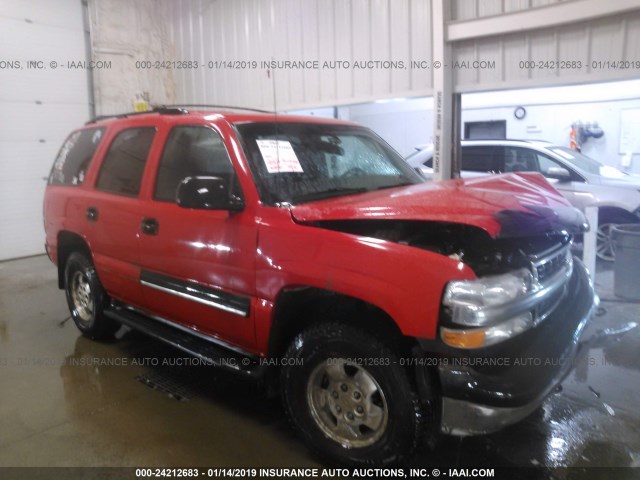 1GNEK13Z32J153721 - 2002 CHEVROLET TAHOE K1500 RED photo 1