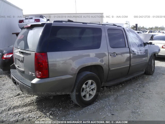 1GKS1KE0XER195137 - 2014 GMC YUKON XL C1500 SLT BROWN photo 4