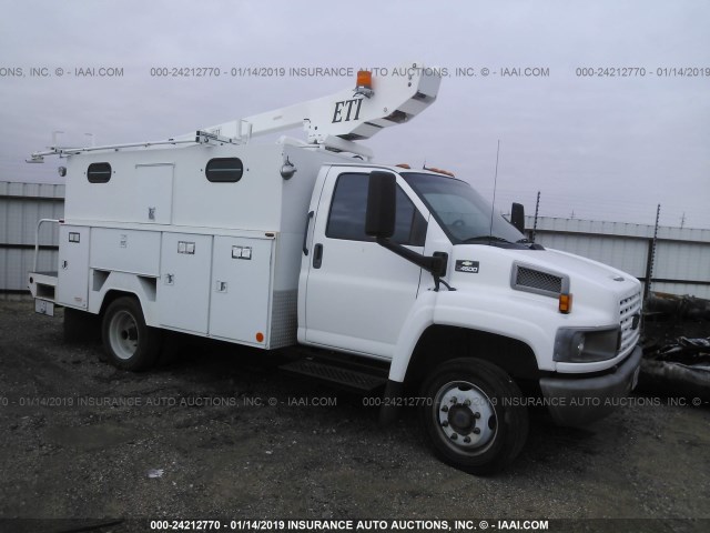 1GBE4C1E85F530795 - 2005 CHEVROLET C4500 C4C042 WHITE photo 1