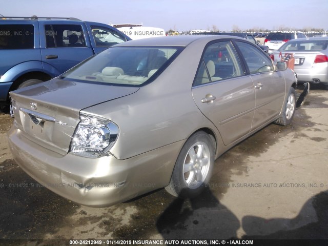 4T1BE32K16U668154 - 2006 TOYOTA CAMRY LE/XLE/SE BEIGE photo 4