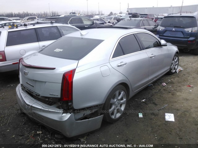 1G6AA5RX8F0115388 - 2015 CADILLAC ATS SILVER photo 4