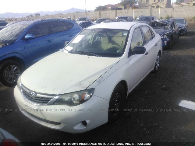 JF1GE61608H519042 - 2008 SUBARU IMPREZA 2.5I WHITE photo 2