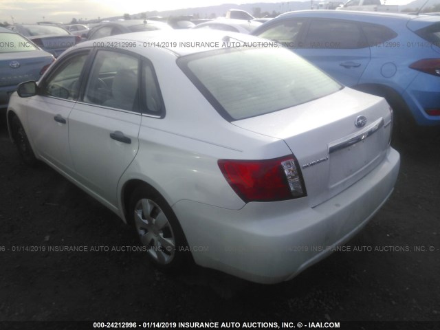 JF1GE61608H519042 - 2008 SUBARU IMPREZA 2.5I WHITE photo 3