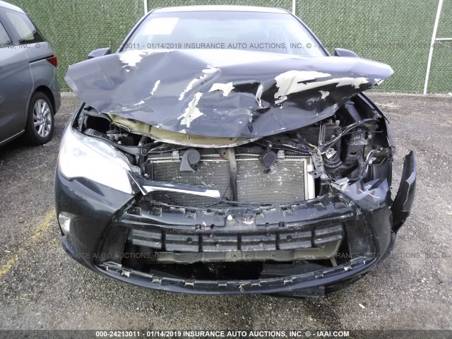 4T4BF1FK2GR545997 - 2016 TOYOTA CAMRY LE/XLE/SE/XSE BLACK photo 6