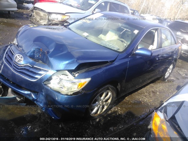 4T1BF3EKXBU662520 - 2011 TOYOTA CAMRY SE/LE/XLE 蓝色 照片 2