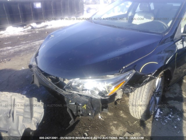 4T1BF1FK2FU043371 - 2015 TOYOTA CAMRY LE/XLE/SE/XSE BLACK photo 6