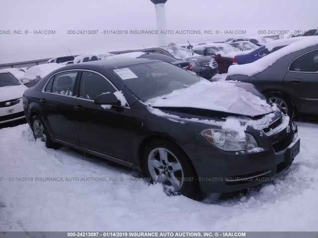 1G1ZC5E0XA4164329 - 2010 CHEVROLET MALIBU 1LT BLACK photo 1