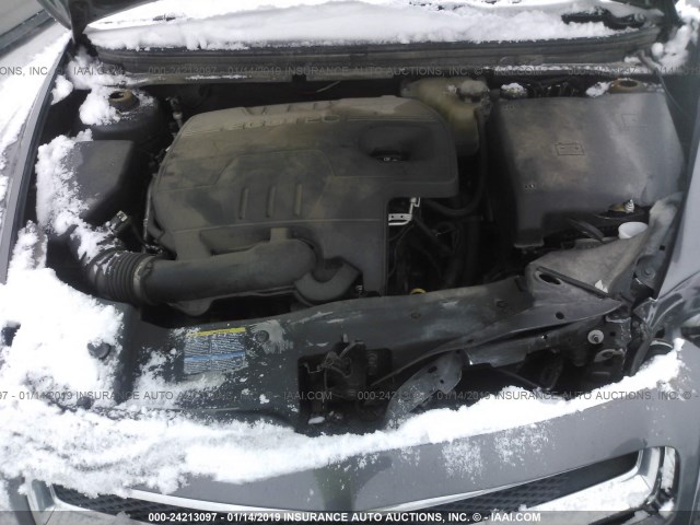 1G1ZC5E0XA4164329 - 2010 CHEVROLET MALIBU 1LT BLACK photo 10