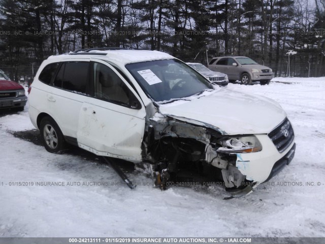 5NMSG13D47H097853 - 2007 HYUNDAI SANTA FE GLS WHITE photo 1