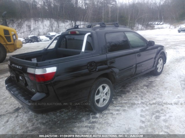 4S4BT62C666102589 - 2006 SUBARU BAJA SPORT BLACK photo 4