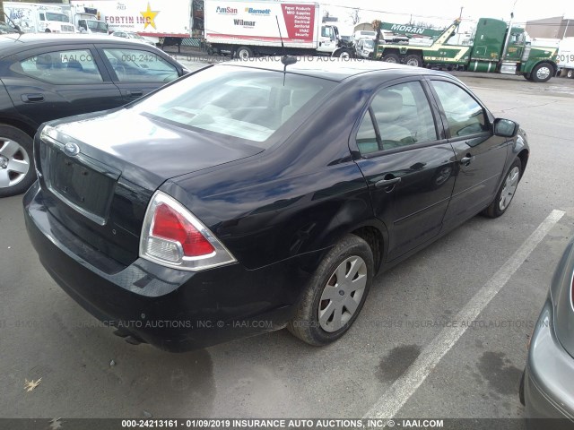 3FAHP06Z77R140549 - 2007 FORD FUSION BLACK photo 4