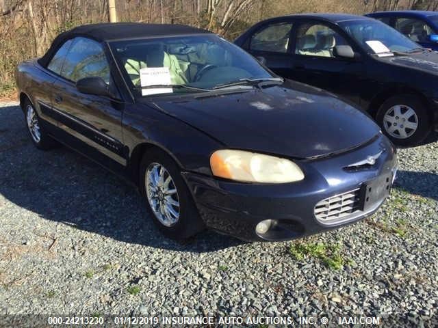 1C3EL65U41N644668 - 2001 CHRYSLER SEBRING LIMITED BLUE photo 1