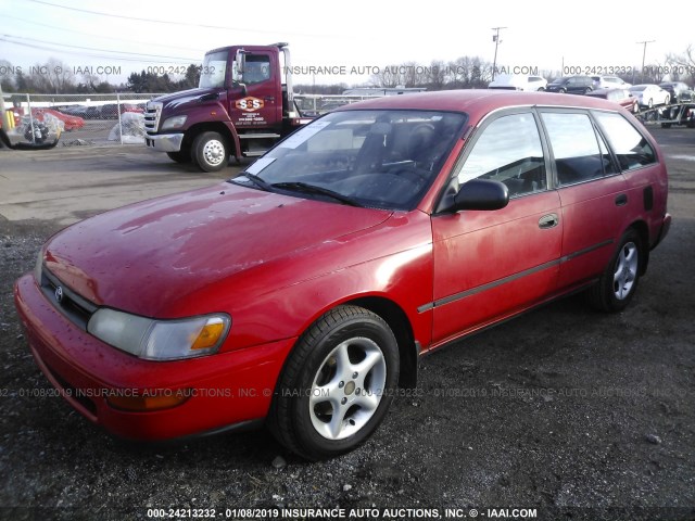 JT2AE09V0S0096891 - 1995 TOYOTA COROLLA DX RED photo 2