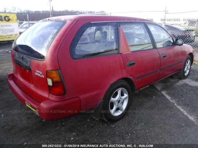 JT2AE09V0S0096891 - 1995 TOYOTA COROLLA DX RED photo 4