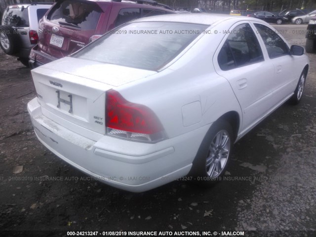 YV1RH592282677773 - 2008 VOLVO S60 2.5T WHITE photo 4