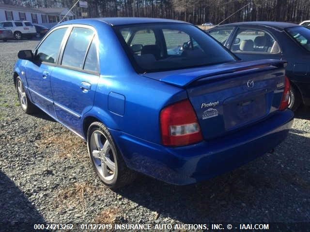 JM1BJ225531137198 - 2003 MAZDA PROTEGE DX/LX/ES BLUE photo 3