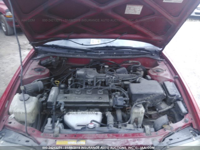 2T1AE09B3SC114562 - 1995 TOYOTA COROLLA LE/DX RED photo 10