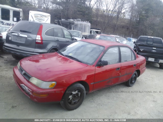 2T1AE09B3SC114562 - 1995 TOYOTA COROLLA LE/DX RED photo 2