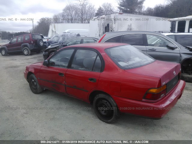 2T1AE09B3SC114562 - 1995 TOYOTA COROLLA LE/DX RED photo 3