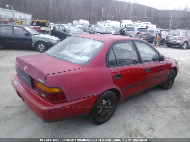 2T1AE09B3SC114562 - 1995 TOYOTA COROLLA LE/DX RED photo 4