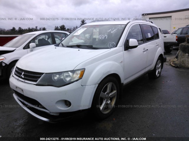 JA4MT41X07Z008112 - 2007 MITSUBISHI OUTLANDER XLS WHITE photo 2