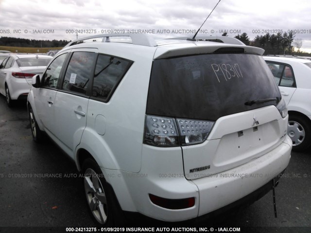 JA4MT41X07Z008112 - 2007 MITSUBISHI OUTLANDER XLS WHITE photo 3