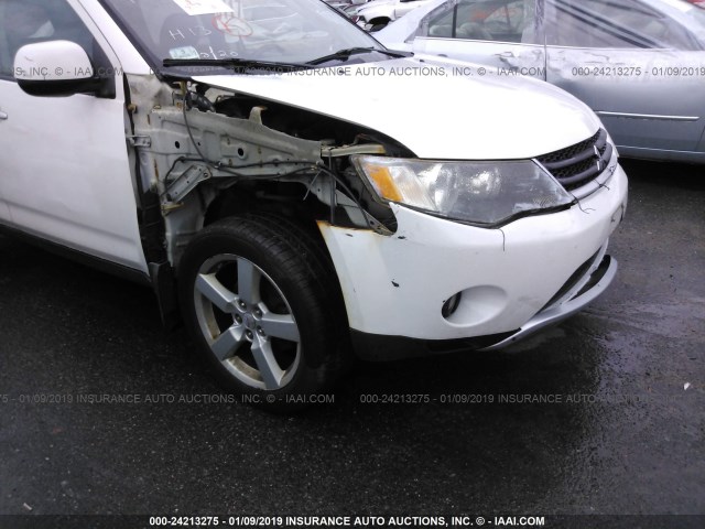 JA4MT41X07Z008112 - 2007 MITSUBISHI OUTLANDER XLS WHITE photo 6