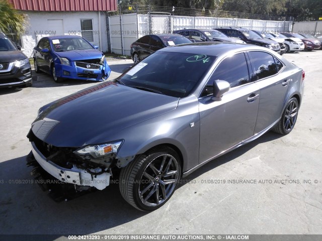 JTHBA1D28G5013419 - 2016 LEXUS IS 200T GRAY photo 2